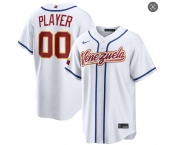 Men's Venezuela Baseball Active Player Custom White 2026 World Baseball Classic Home Stadium Stitched Jersey