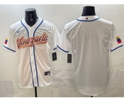 Men's Venezuela Baseball Blank White 2026 World Baseball Classic Home Stadium Stitched Jersey