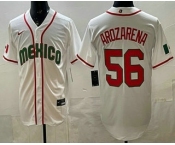 Men's Mexico #56 Randy Arozarena White 2026 World Baseball Classic Cool Base Jersey