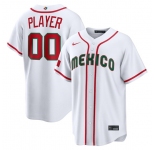Men's Mexico Baseball ACTIVE PLAYER Custom White 2026 World Baseball Classic Home Stadium Stitched Jersey