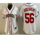 Women's Mexico #56 Randy Arozarena White 2026 World Baseball Classic Cool Base Jersey