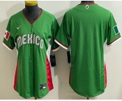 Women's Mexico Blank Green 2026 World Baseball Classic Cool Base Jersey