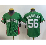 Youth Mexico Baseball #56 Randy Arozarena Green 2026 World Baseball Classic Stadium Stitched Baseball Jersey