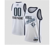 Men 2026 All Star Active Player Custom White Stitched Basketball Jersey