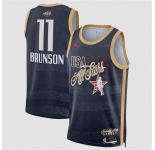 Men's 2026 All-Star #11 Jalen Brunson Navy Stitched Basketball Jersey