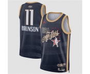 Men's 2026 All-Star #11 Jalen Brunson Navy Stitched Basketball Jersey