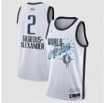 Men's 2026 All-Star #2 Shai Gilgeous-Alexander White Stitched Basketball Jersey