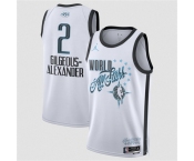 Men's 2026 All-Star #2 Shai Gilgeous-Alexander White Stitched Basketball Jersey