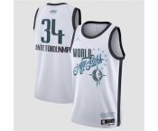 Men's 2026 All-Star #34 Giannis Antetokounmpo White Stitched Basketball Jersey