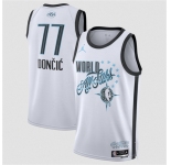Men's 2026 All-Star #77 Luka Doncic White Stitched Basketball Jersey