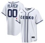 Men's Czech Baseball Active Player Custom White 2026 World Baseball Classic Home Stadium Stitched Jersey