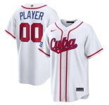 Men's Cuba Baseball ACTIVE PLAYER Custom White 2026 World Baseball Classic Home Stadium Stitched Jersey