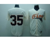 mlb colts #35 m&n cream