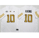 Men's Georgia Tech Yellow Jackets #10 Haynes King White F.U.S.E. Limited Stitched Jersey