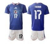 Men's Japan #17 TANAKA National Team FIFA x World Cup 2026 Home Blue On Field Jersey