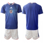 Men's Japan Blank National Team FIFA x World Cup 2026 Home Blue On Field Jersey