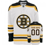 Customized Boston Bruins Jersey White Road Man Hockey