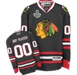 Customized Chicago Blackhawks Jersey Black New Third Stanley Cup Finals Man Hockey