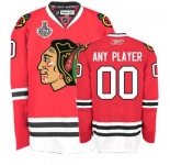 Customized Chicago Blackhawks Jersey Red Home Stanley Cup Finals Man Hockey