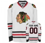 Customized Chicago Blackhawks Jersey White Road Man Hockey