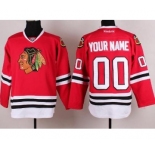 Customized Chicago Blackhawks Red 2014 Hockey Stadium Series Jerseys