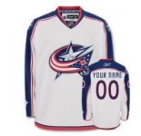 Customized Columbus Blue Jackets Jersey White Road Man Hockey