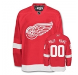 Customized Detroit Red Wings Jersey Red Home Man Hockey