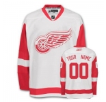 Customized Detroit Red Wings Jersey White Road Man Hockey