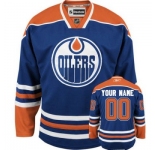 Customized Edmonton Oilers Jersey Light Blue Home Man Hockey
