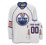 Customized Edmonton Oilers Jersey White Road Man Hockey