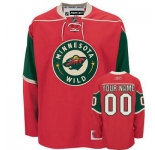 Customized Minnesota Wild Jersey M Red Home Man Hockey