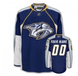 Customized Nashville Predators Jersey Blue Home Man Hockey