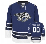 Customized Nashville Predators Jersey Blue Third Man Hockey
