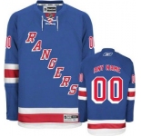 Customized New York Rangers Jersey Blue Home Man Hockey