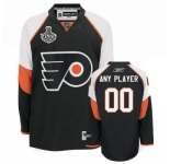 Customized Philadelphia Flyers Jersey Black Third Man With Stanley Cup Finals Patch Hockey