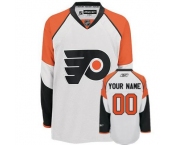 Customized Philadelphia Flyers Jersey White Road Man Hockey