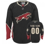 Customized Phoenix Coyotes Jersey Black Third Man Hockey