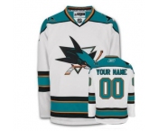 Customized San Jose Sharks Jersey White Away Man Hockey