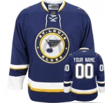Customized St Louis Blues Jersey Blue Third Man Hockey