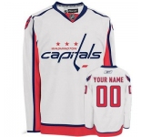 Customized Washington Capitals Jersey White Road Man Hockey