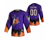 Men's Arizona Coyotes Custom Purple 2020-21 Alternate Authentic Player Hockey Jersey
