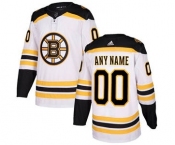 Men's Bruins Personalized White Road Hockey Jersey