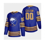 Men's Buffalo Sabres Custom 2020-21 Home Authentic Player Stitched Hockey Jersey Royal Blue