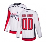 Men's Capitals Personalized White Road Hockey Jersey