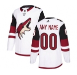 Men's Coyotes Personalized White Road Hockey Jersey