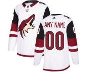 Men's Coyotes Personalized White Road Hockey Jersey