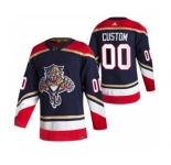 Men's Florida Panthers Custom Black 2020-21 Alternate Authentic Player Hockey Jersey