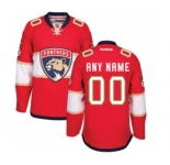 Men's Florida Panthers Reebok Red Home Premier Hockey Customized Jersey