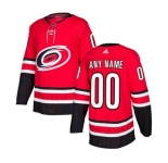 Men's Hurricanes Personalized Red Home Hockey Jersey