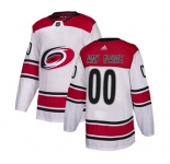 Men's Hurricanes Personalized White Road Hockey Jersey